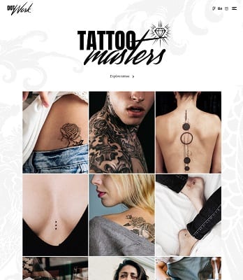 Diseño web a medida para tatuajes