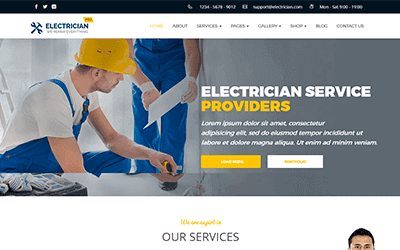 Diseño páginas web para electricistas