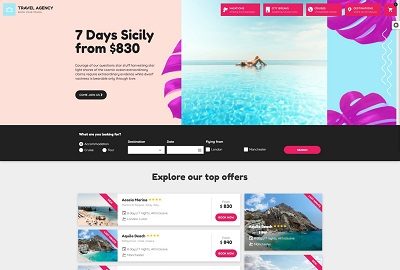 Diseño web para agencias turismo