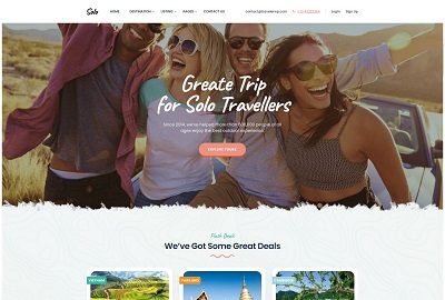 Páginas web para turismo