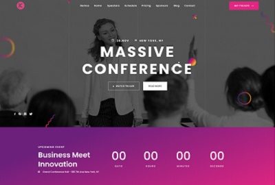 Diseño web para eventos