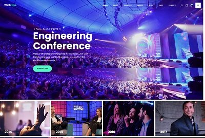 Diseño web para organizar eventos