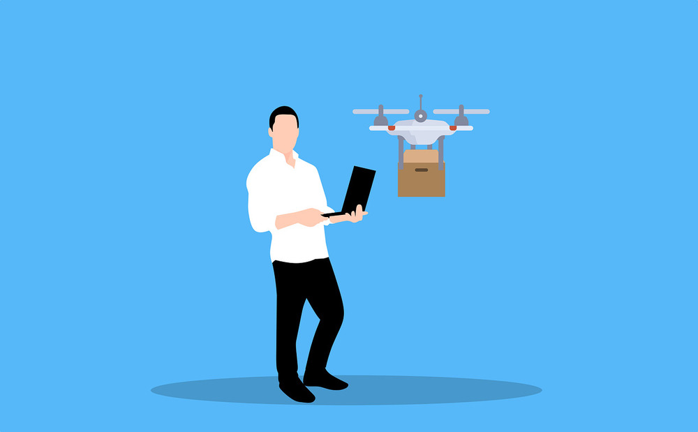 Mediante las entregas con drones
